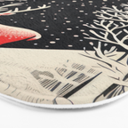 Winter Deer Pair Bath Mat Gallery Image 3