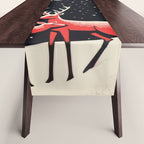 Winter Deer Pair Table Runner Gallery Image 1