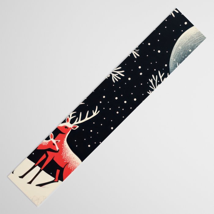 Winter Deer Pair Table Runner Gallery Image 3