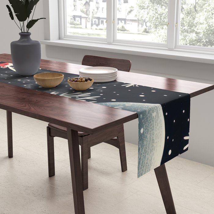 Winter Deer Pair Table Runner Gallery Image 2