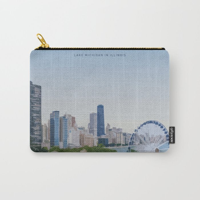 Visit Chicago Carry All Pouch Gallery Image 1