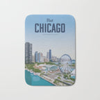 Visit Chicago Bath Mat Gallery Image 1