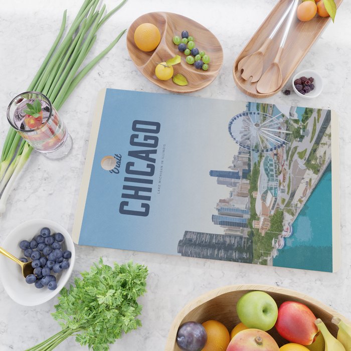 Visit Chicago Cutting Board Gallery Image 2