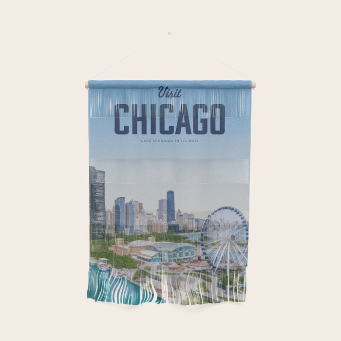 Visit Chicago Wall Hanging Gallery Image 1