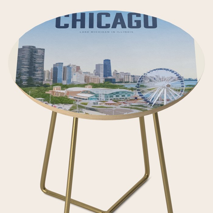 Visit Chicago Side Table Gallery Image 2