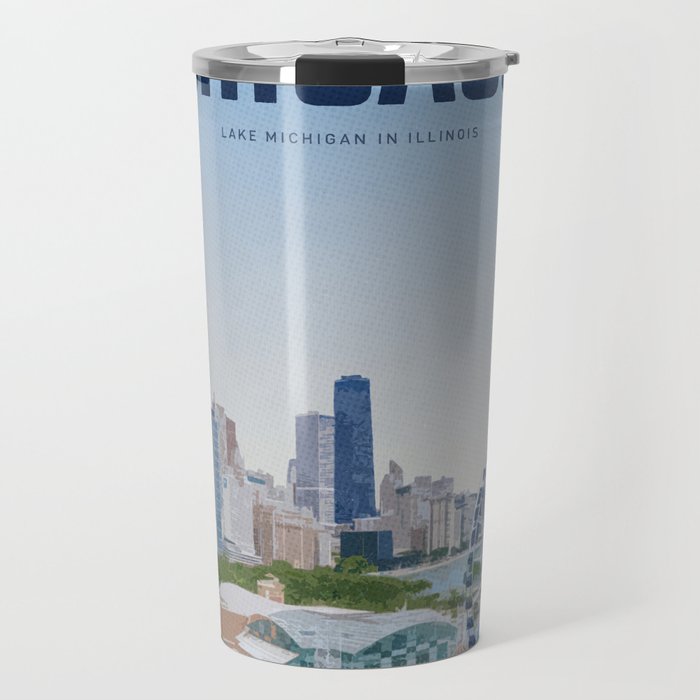 Visit Chicago Travel Mug Gallery Image 1