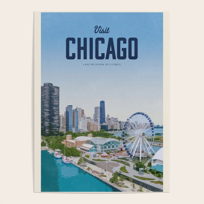 Visit Chicago Poster Gallery Image 1