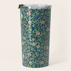 William Morris Bird and Pomegranate Blue Sage Travel Mug Gallery Image 3