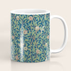 William Morris Bird and Pomegranate Blue Sage Coffee Mug Gallery Image 1