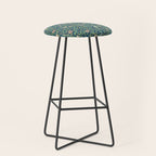 William Morris Bird and Pomegranate Blue Sage Stool Gallery Image 1