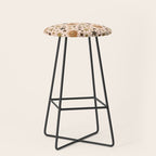 Vintage Star Collage Print in Cream Stool Gallery Image 1