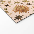 Vintage Star Collage Print in Cream Welcome Mat Gallery Image 2