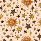 Vintage Star Collage Print in Cream Coffee Mug Gallery Image 2