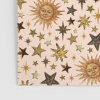 Vintage Star Collage Print in Cream Poster Gallery Image 3