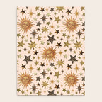 Vintage Star Collage Print in Cream Notebook Gallery Image 4