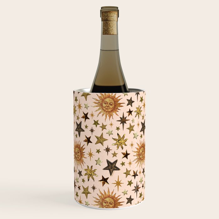 Vintage Star Collage Print in Cream Wine Chiller Gallery Image 2