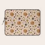 Vintage Star Collage Print in Cream Laptop Sleeve Gallery Image 1