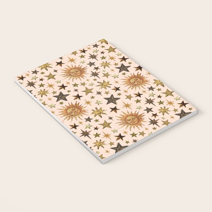 Vintage Star Collage Print in Cream Notebook Gallery Image 3