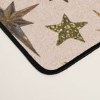 Vintage Star Collage Print in Cream Desk Mat Gallery Image 4