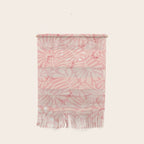 Pink Liquid modern Abstract Leaves Pattern in Matisse style Wall Hanging Gallery Image 1