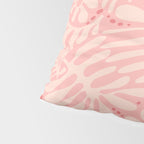 Pink Liquid modern Abstract Leaves Pattern in Matisse style Pillow Sham Gallery Image 4