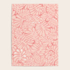 Pink Liquid modern Abstract Leaves Pattern in Matisse style Poster Gallery Image 4