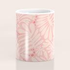 Pink Liquid modern Abstract Leaves Pattern in Matisse style Coffee Mug Gallery Image 4