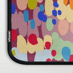 Vibrant Abstract Dots Art Print - Bold Multicolor Modern Design Laptop Sleeve Gallery Image 3