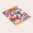 Vibrant Abstract Dots Art Print - Bold Multicolor Modern Design Notebook Gallery Image 2