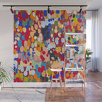 Vibrant Abstract Dots Art Print - Bold Multicolor Modern Design Wall Mural Gallery Image 1