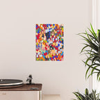 Vibrant Abstract Dots Art Print - Bold Multicolor Modern Design Poster Gallery Image 2