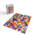 Vibrant Abstract Dots Art Print - Bold Multicolor Modern Design Jigsaw Puzzle Gallery Image 2
