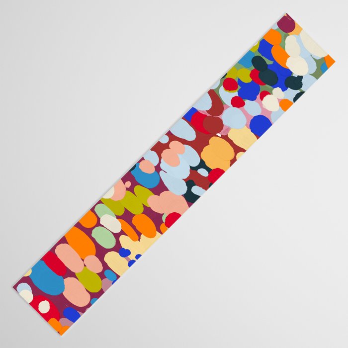 Vibrant Abstract Dots Art Print - Bold Multicolor Modern Design Table Runner Gallery Image 3