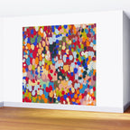 Vibrant Abstract Dots Art Print - Bold Multicolor Modern Design Wall Mural Gallery Image 2