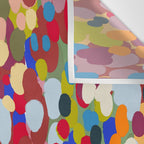 Vibrant Abstract Dots Art Print - Bold Multicolor Modern Design Wall Tapestry Gallery Image 3