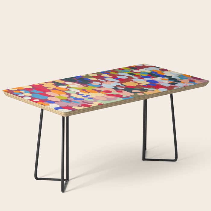 Vibrant Abstract Dots Art Print - Bold Multicolor Modern Design Coffee Table Gallery Image 1