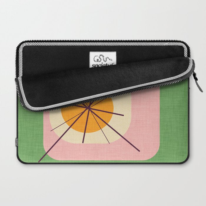 Flower Eggs Green-Pink Laptop Sleeve Gallery Image 2