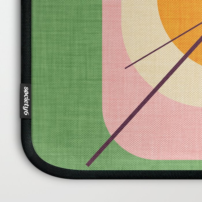 Flower Eggs Green-Pink Laptop Sleeve Gallery Image 3