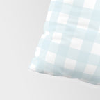 Baby blue gingham pattern Pillow Sham Gallery Image 4