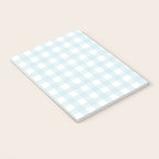 Baby blue gingham pattern Notebook Gallery Image 3