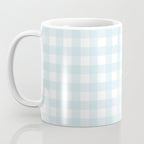 Baby blue gingham pattern Coffee Mug Gallery Image 3