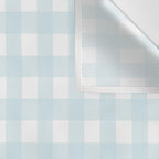 Baby blue gingham pattern Wall Tapestry Gallery Image 3