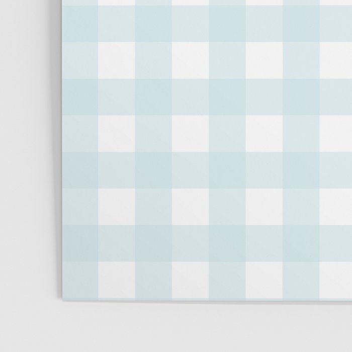 Baby blue gingham pattern Poster Gallery Image 3