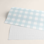 Baby blue gingham pattern Wrapping Paper Gallery Image 2