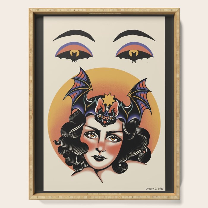 Bat Bite Betty Serving Tray Gallery Image 1