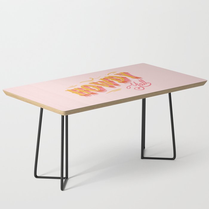 Howdy Y'all | Yellow Orange Pink Coffee Table Gallery Image 1