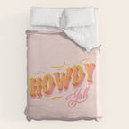 Howdy Y'all | Yellow Orange Pink Duvet Cover Gallery Image 6