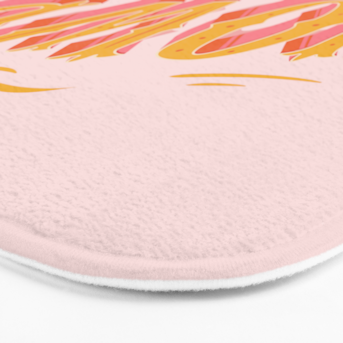 Howdy Y'all | Yellow Orange Pink Bath Mat Gallery Image 3