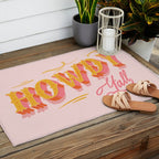 Howdy Y'all | Yellow Orange Pink Outdoor Rug Gallery Image 2
