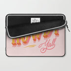 Howdy Y'all | Yellow Orange Pink Laptop Sleeve Gallery Image 2